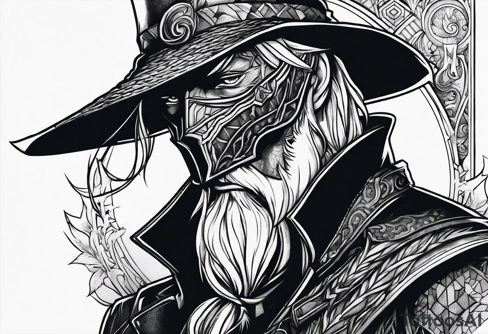 Bloodborne hunter tattoo idea