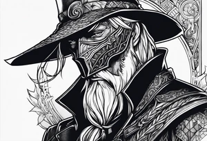 Bloodborne hunter tattoo idea