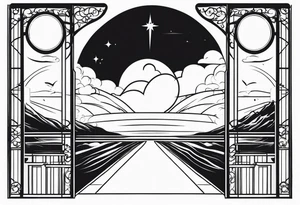 heaven gate vector tattoo idea