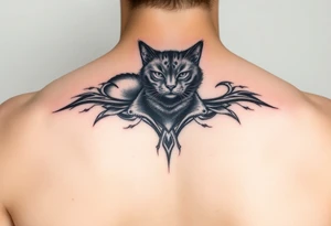 black cat tattoo idea