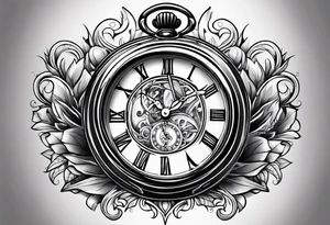 pocket watch tattoo drawing tattoo idea