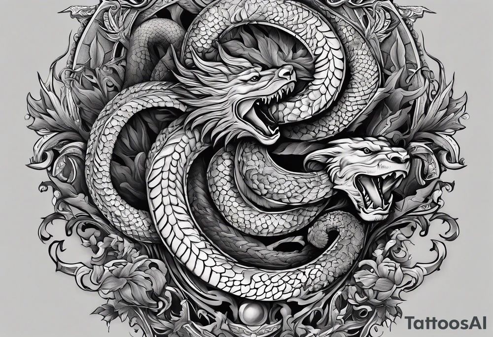Jesus replied "Behold, I give unto you power to tread on serpents and scorpions, and over all the power of the enemy: and nothing shall by any means hurt you"" tattoo idea