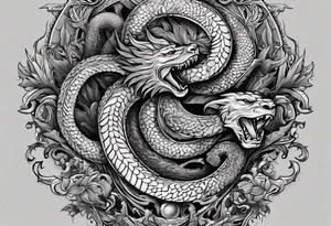 Jesus replied "Behold, I give unto you power to tread on serpents and scorpions, and over all the power of the enemy: and nothing shall by any means hurt you"" tattoo idea