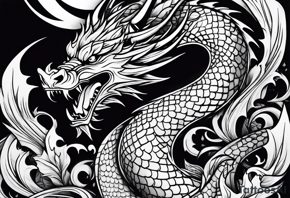 dragon tattoo idea