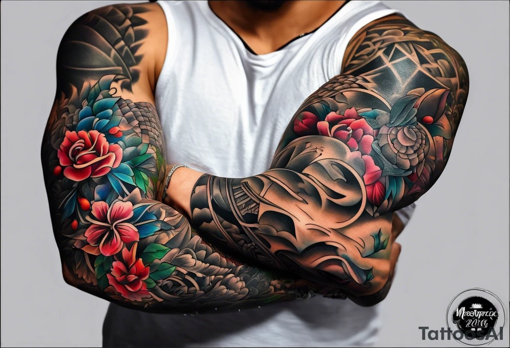 Arm tattoos for family names tattoo idea