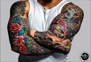 Arm tattoos for family names tattoo idea