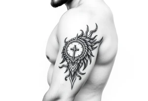 greek sleeve tattoo idea