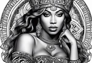 Beyonce Renaissance album tattoo idea