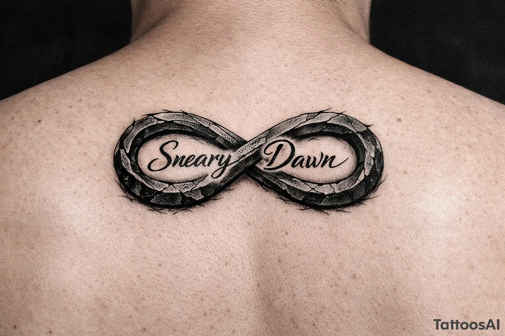 Sneary Dawn wrote inside one infinity symbol tattoo idea