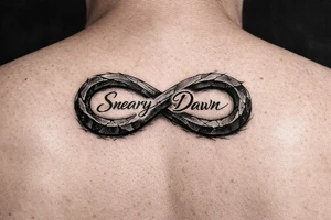 Sneary Dawn wrote inside one infinity symbol tattoo idea