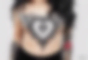 Heart with banner that says Anjay + Gurbux Forever tattoo idea