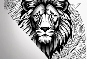 Sleeve tattoo lion tattoo idea