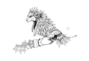 Egyptian theme . Add more elements. I have Egyptian symbols also so I want to connect them tattoo idea