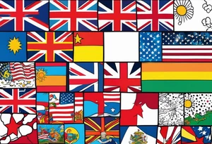 flags tattoo idea