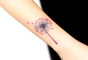 Dandelion real 
with shadows tattoo idea