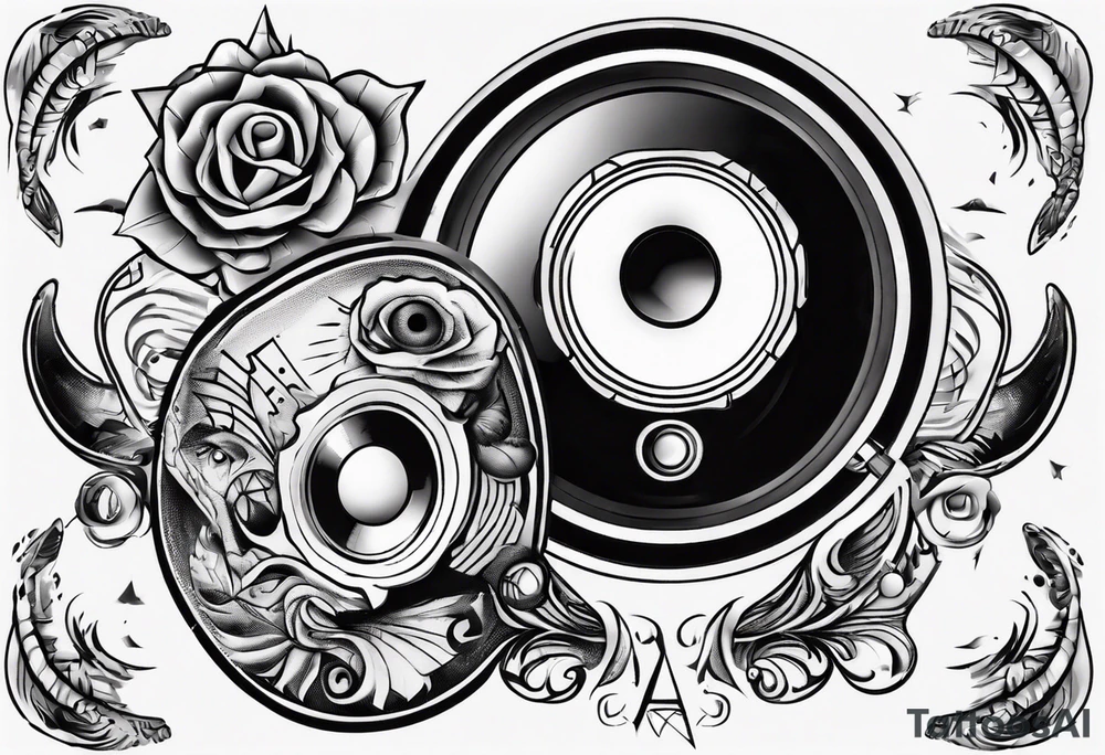 speaker tattoo idea