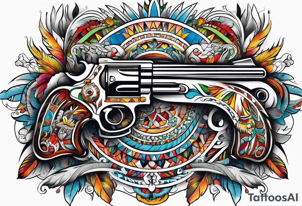 Native American Guns tattoo idea