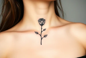 Rose and thorns tattoo idea