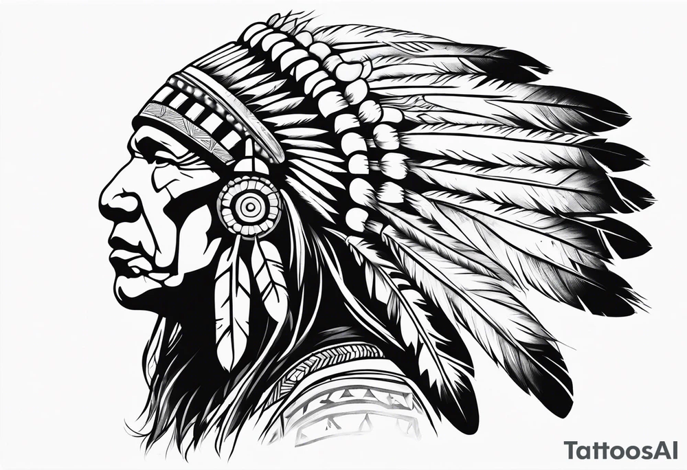 Native American Spirit tattoo idea