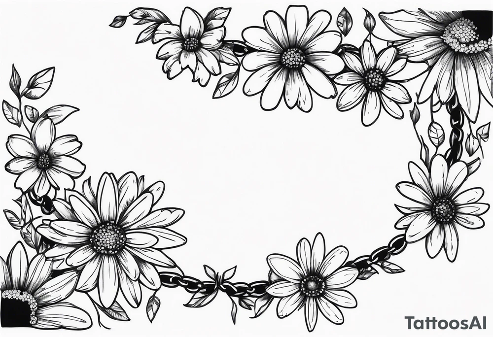 Daisy chain tattoo idea
