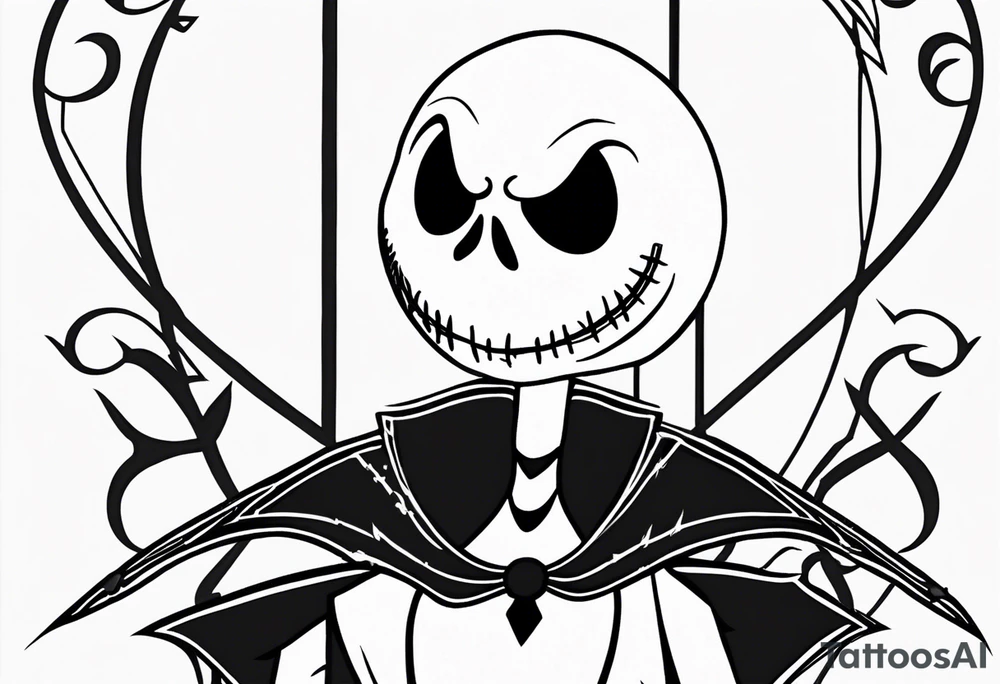 Jack Skellington with a coordinate tattoo idea