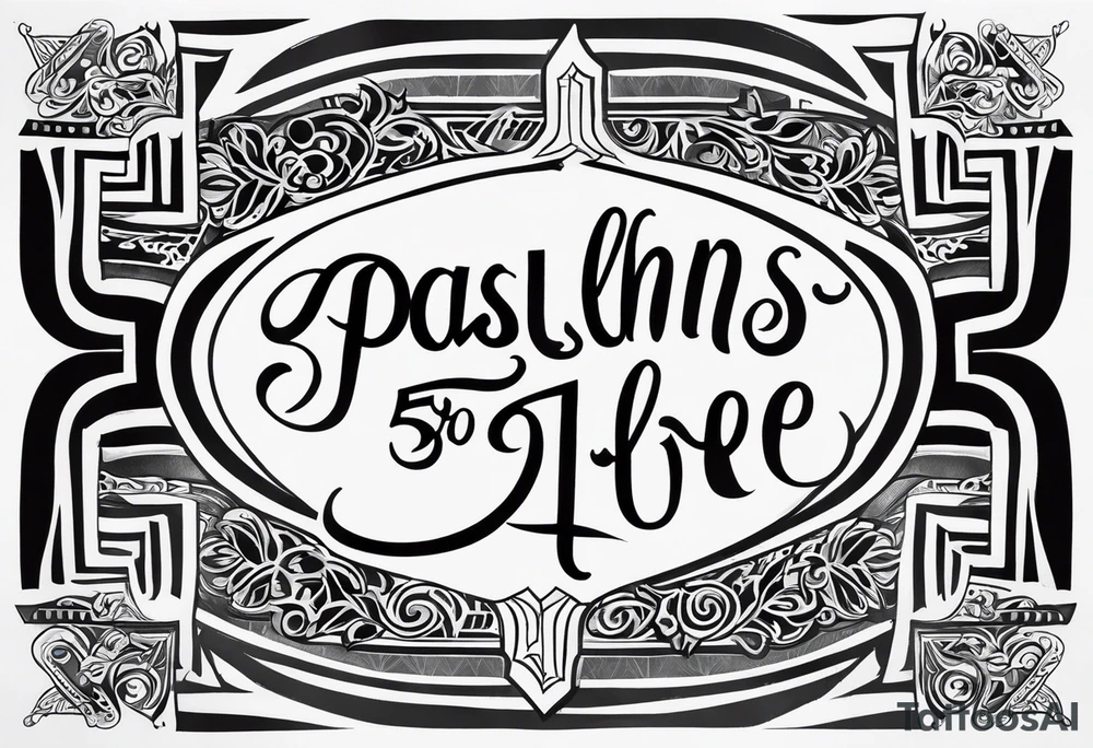 Psalms 56:11 tattoo idea