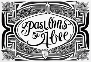 Psalms 56:11 tattoo idea