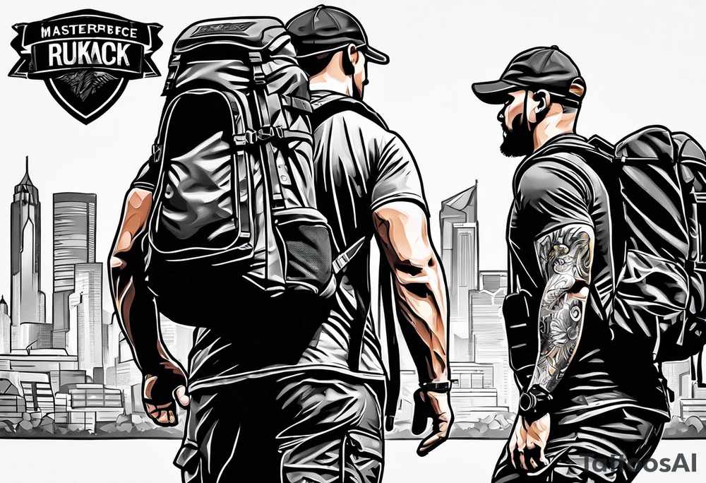 Rucking, brotherhood, shadows, fitness, GrowRuck tattoo idea