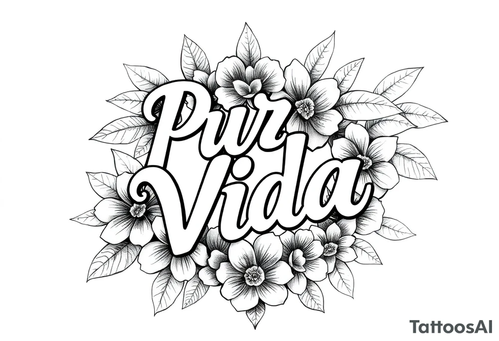 Pura Vida tattoo idea