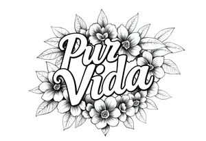 Pura Vida tattoo idea