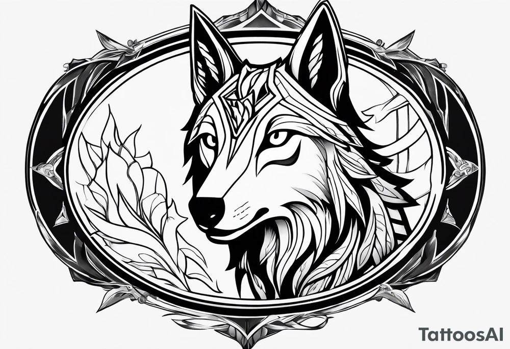 kindred league of legends. lamb and wolf tattoo idea
