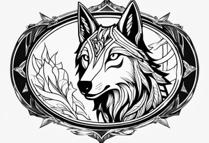 kindred league of legends. lamb and wolf tattoo idea