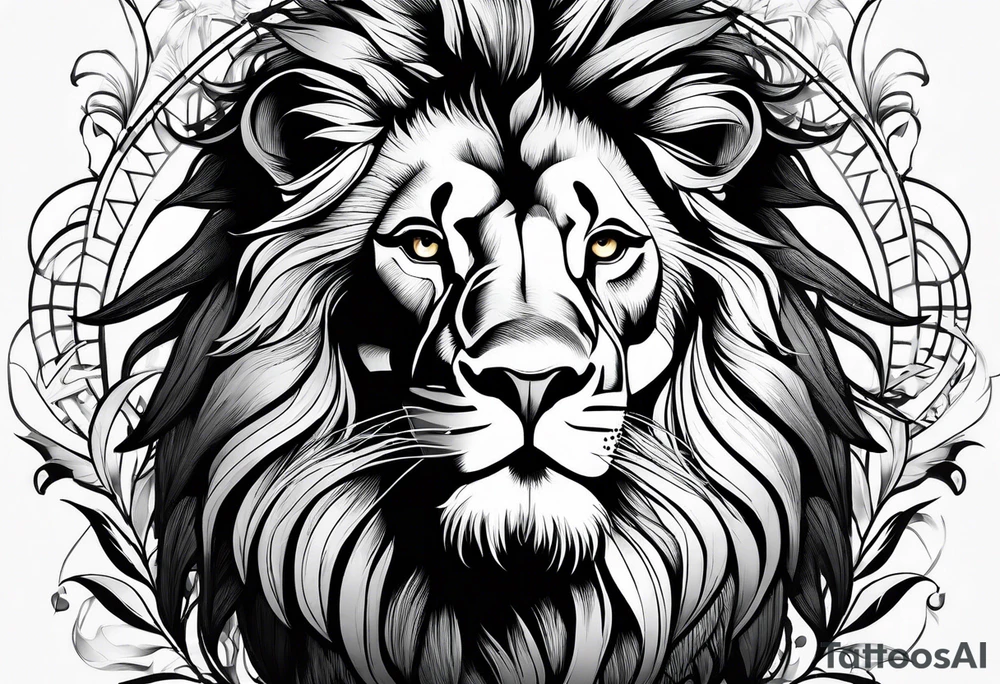 Lion profil tattoo idea