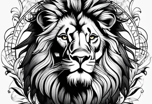 Lion profil tattoo idea