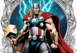 The Mighty Thor from MCU tattoo idea