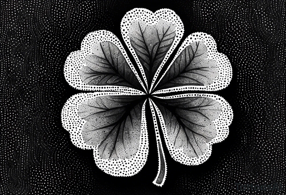 Four leaf clover tattoo idea