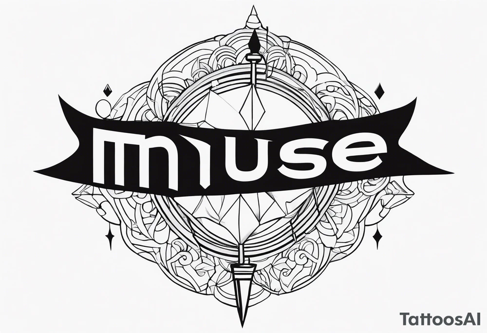 the word muse tattoo idea