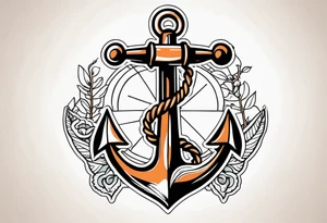 anchor old school vintage tattoo idea