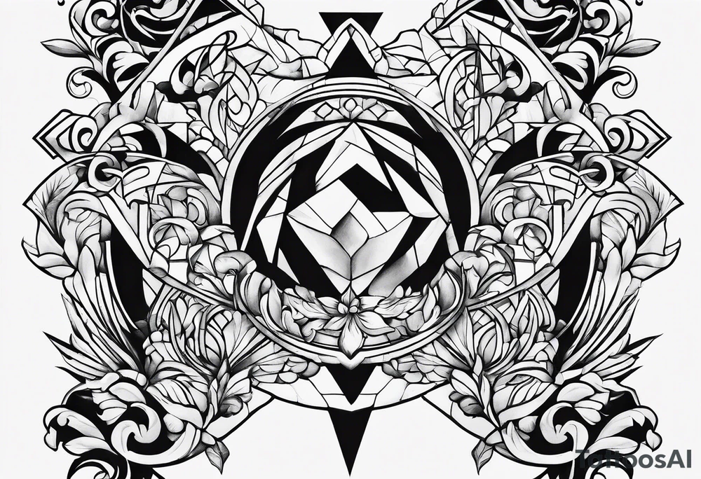 the letters TDM tattoo idea