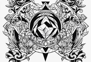 the letters TDM tattoo idea