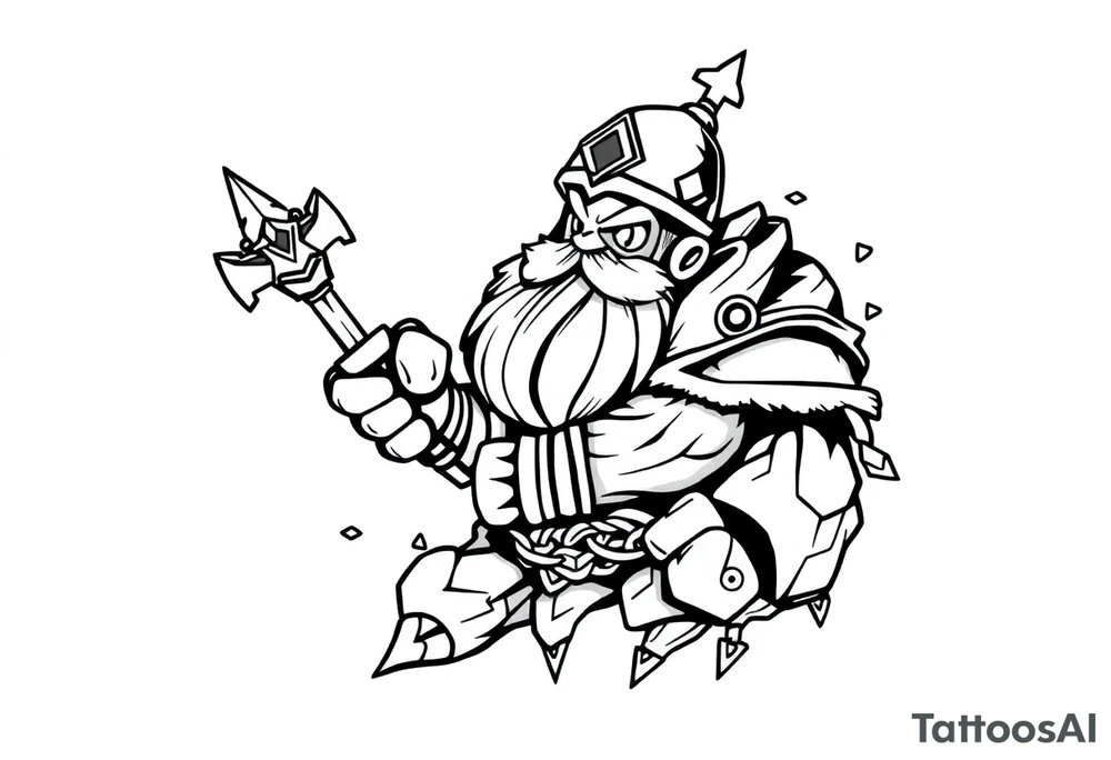 Russian cartoon rpg tattoo idea