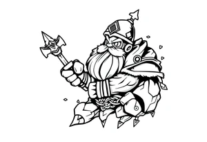 Russian cartoon rpg tattoo idea
