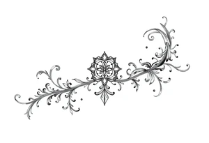 mytical shaman and mytolog style ornametn with ancient rhyme tattoo idea