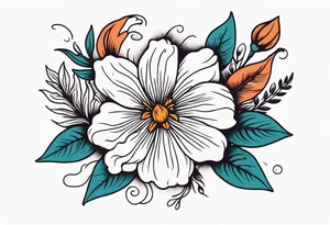 ghost

vintage flowers
old school vintage simple traditional design 



bold color simple tattoo idea