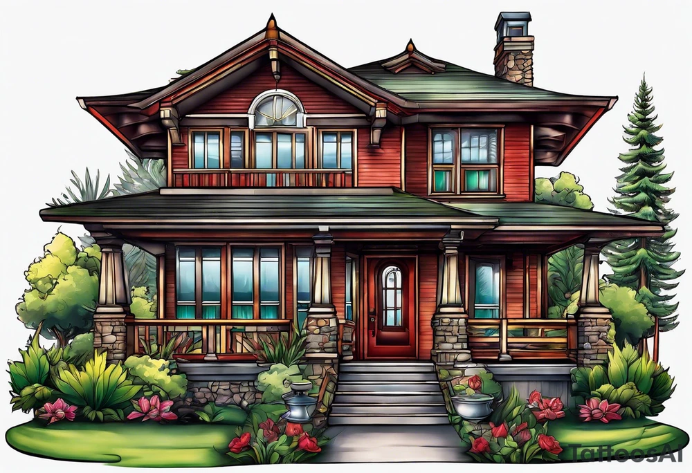House tattoo idea