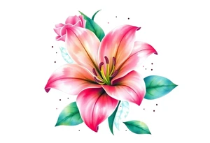 Flowering Lilly of the vally tattoo idea