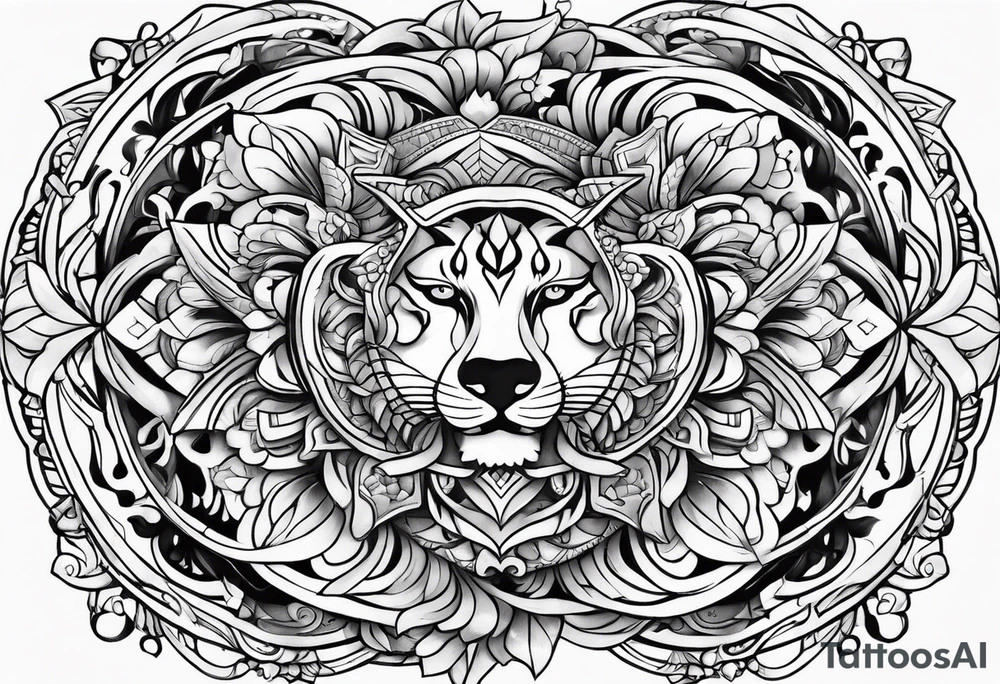 Full leg tattoo design tattoo idea