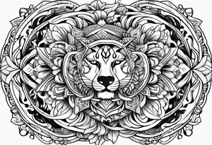 Full leg tattoo design tattoo idea