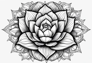 Golden ratio with lotus tattoo idea