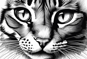 Feline eye tattoo idea
